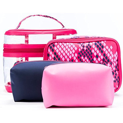 Danielle 4-Piece Cosmetic Bag-in-Bag Set