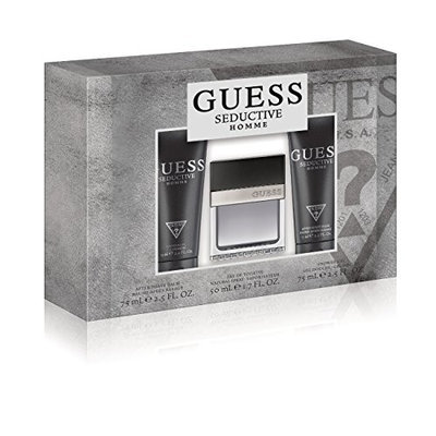 Guess Fragrance Homme 3 Piece Gift Set (1.7 Ounce Eau De Toilette Plus 2.5 Ounce Aftershave Balm Plus 2.5 Ounce Shower Gel)