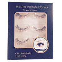 3 Pairs of 100% Real Horse Hair Strip Lashes - False Eyelashes-967