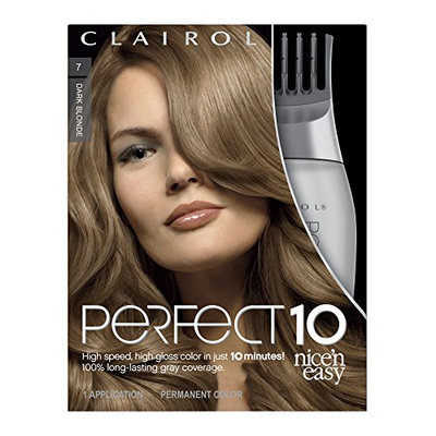 Clairol Perfect 10 By Nice 'N Easy Hair Color 007 Dark Blonde 1 Kit (Pack of 2)