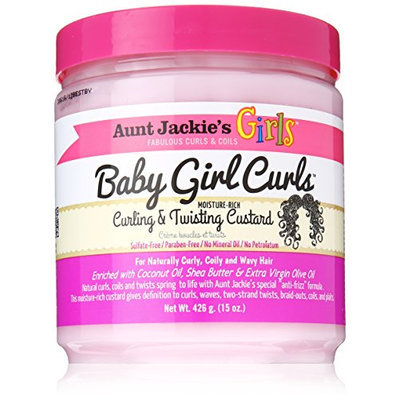 Aunt Jackies Baby Girl Curls Curling and Twisting Custard 15oz