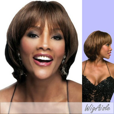 Vivica A Fox H203-V Premium Human Hair Pure Stretch Cap Wig