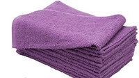 American Terry Mills 100% Cotton Salon Towels Gym Towels Hand Towel 12-Pack Purple- (16
