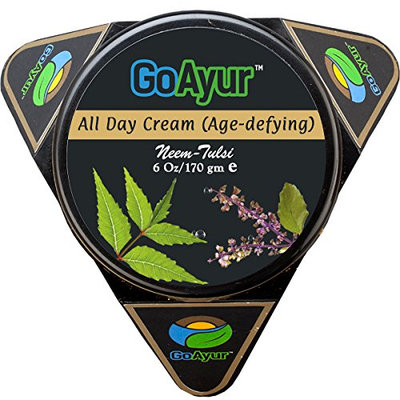 GoAyur Neem Tulsi Ayurvedic Age Defying All Day Cream Herbal Anti-Aging & Natural Anti-Wrinkles All Day Cream