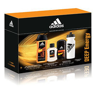 Adidas Personal Care Deep Energy 3 Piece Gift Set (8.4 Ounce Body Wash Plus 1.7 Ounce Eau De Toilette Plus 3 Ounce Deodorant)