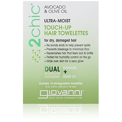 Giovanni 2chic Avocado and Olive Oil Ultra-Moist Super Potion Touch Up Hair Towelettes