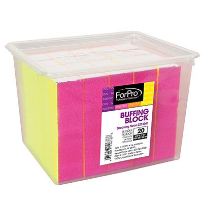 For Pro Shocking Neon Buffing Block 220 Grit