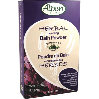 Alpen Secrets Herbal Therapy Stress Relief Foaming Milk Bath Powder