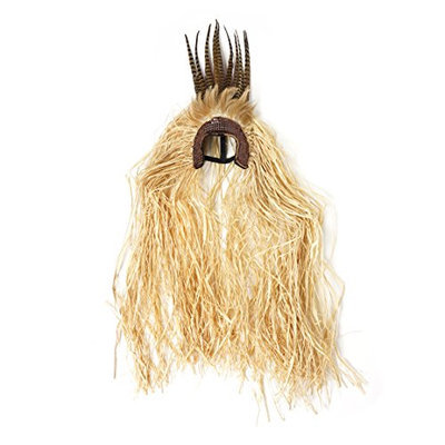 Zucker Feather Products Tribal Headdress with Pheasant and Raffia