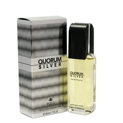 Antonio Puig Quorum Silver Eau de Toilette Spray for Men