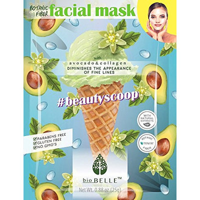 Biobelle Wrinkle minimizing Avocado Sheet mask 3pcs