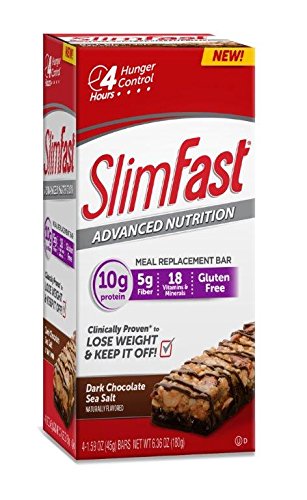SlimFast Advanced Nutrition Dark Chocolate Sea Salt Bars