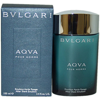Bvlgari Aqva Pour Homme By Bvlgari For Men. Aftershave Emulsion 3.4 Oz