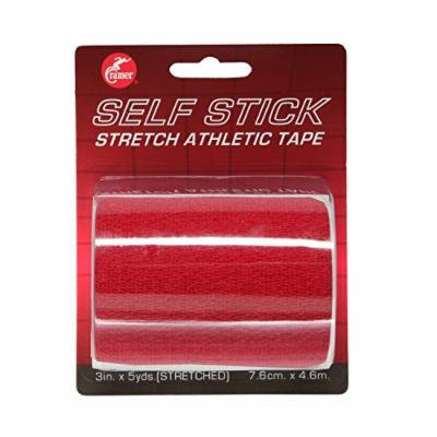 Cramer Eco-Flex Stretch Tape, Self-Stick, Cohesive, Red, 5 Yards x 3