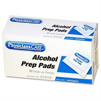 Acme United 51019 First Aid Alcohol Pads Box Of 50