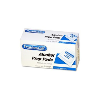 Acme United 51019 First Aid Alcohol Pads Box Of 50