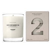 Baxter of California White Wood Candle Number 2