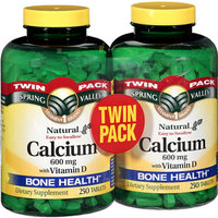 Spring Valley Calcium Supplement 600 mg with Vitamin D