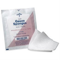 Medline MIINON21424 Sterile 12 Ply Cotton Gauze Sponges Pack of 50