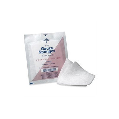 Medline MIINON21424 Sterile 12 Ply Cotton Gauze Sponges Pack of 50