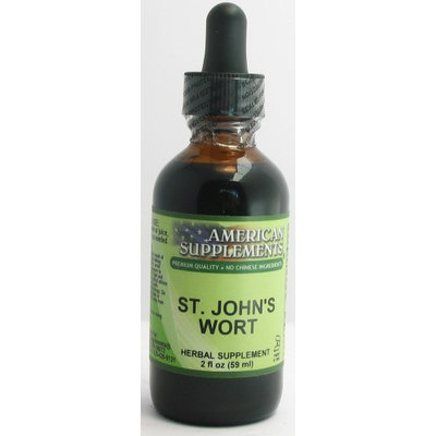 St. John's Wort No Chinese Ingredients American Supplements 2 oz Liquid