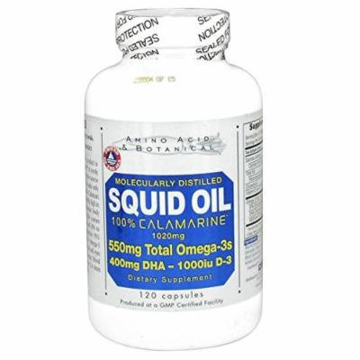 Amino Acid & Botanical Squid Oil with Vitamin D Capsules, 120 Count