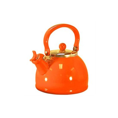 Reston Lloyd 60500 Orange - Whistling Tea Kettle with Glass Lid