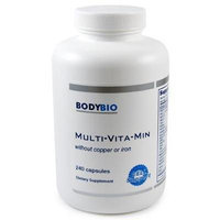BodyBio , Multi-Vita-Min , w/o Copper or Iron , 240 Capsules