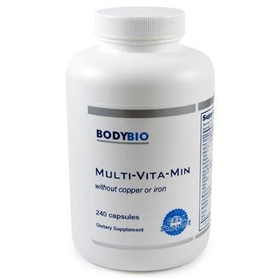 BodyBio , Multi-Vita-Min , w/o Copper or Iron , 240 Capsules