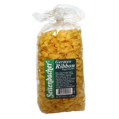 Seitenbacher German Ribbon Egg Noodles , 17.6 Ounce Bags (Pack of 4)