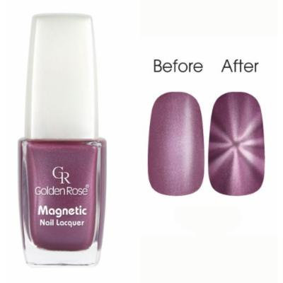 Golden Rose Magnetic Nail Lacquer - Star Effect (105 Metallic Lavender)