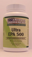 Ultra EPA 500 No Chinese Ingredients American Supplements 60 Softgel