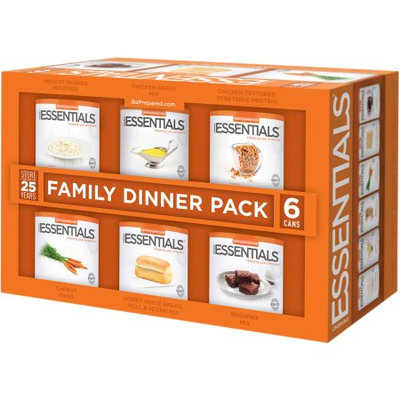 Emergency Essentials Food Family Dinner Pack, 25 lbs, 6 count