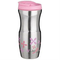 Trudeau 16 Oz Pink Stainless Steel Lulu Travel Tumbler