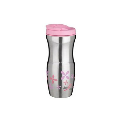 Trudeau 16 Oz Pink Stainless Steel Lulu Travel Tumbler