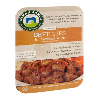 Niman Ranch All Natural Beef Tips in Provencal Sauce
