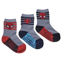 License Spider-Man Toddler Boys' 3-Pack Crew Sock - Grey