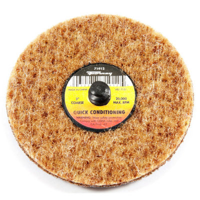 Forney 71912 Surface Prep Pad Quick Change Coarse Grit 3-Inch