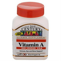 21st Century Healthcare Vitamin A 10,000 IU 110 Softgels, 21st Century Health Care