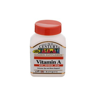 21st Century Healthcare Vitamin A 10,000 IU 110 Softgels, 21st Century Health Care