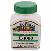 21st Century Healthcare Vitamin E 1000 IU D-Alpha Natural 55 Softgels, 21st Century Health Care
