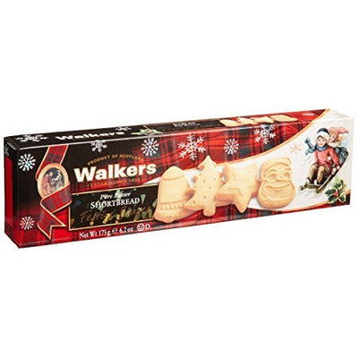 Walkers Shortbread Festive Shapes, 6.2-Ounce Boxes (Pack of 4)