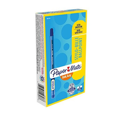 Paper-mate Paper Mate(R) InkJoy(TM) 300 Stick Pens, Medium Point, 1.0mm, Translucent Barrels, Blue Ink, Pack Of 12