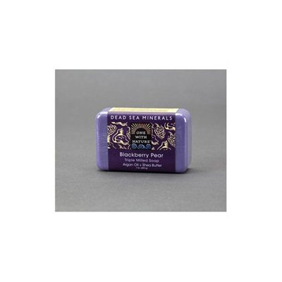One With Nature Triple Milled Soap Bar Blackberry Pear 7 oz