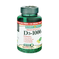 Nature's Bounty High Potency D3-1000IU Vitamin Supplement Softgels - 350 CT