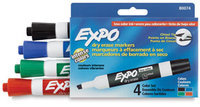 Sanford Ink Corporation Dry-Erase Markers, Chisel Point, Nontoxic,4/Pack, Assorted