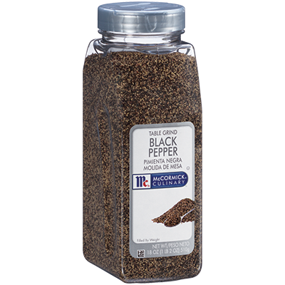 McCormick Culinary® Black Pepper, Table Grind