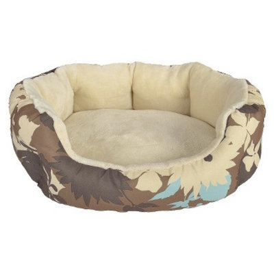 Boots & Barkley Small Oval - Flower Silhouette Brown