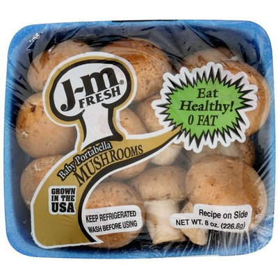 J-M Fresh: Mushrooms Baby Portabella, 8 Oz