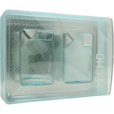 Echo By Davidoff For Men. Set-edt Spray 3.4 oz & Aftershave Balm 3.4 oz